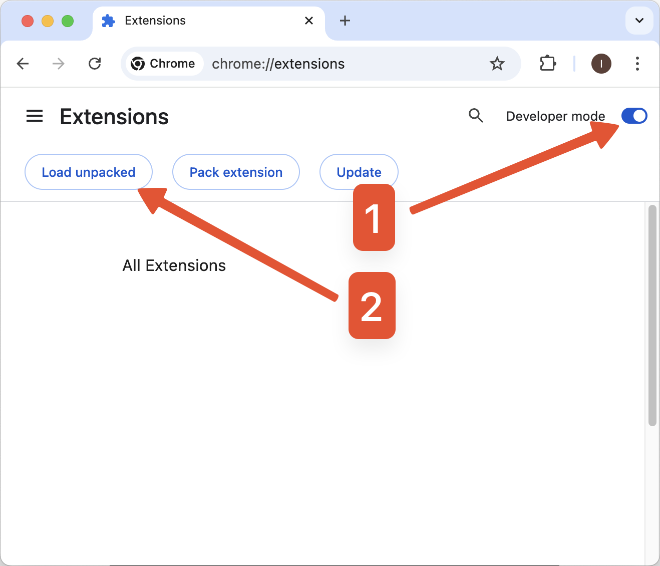 Enable developer mode